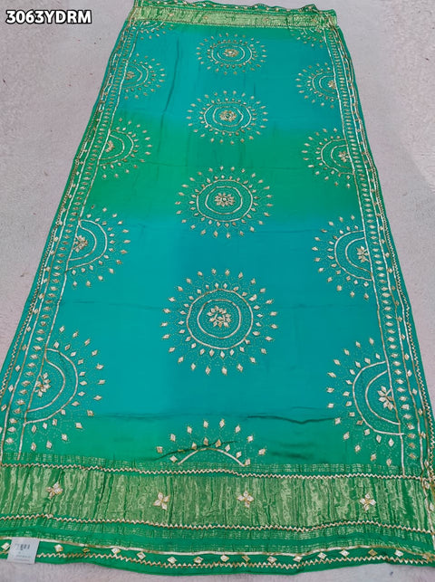 By Premium Gaji Silk Dupatta with Traditional Gotapatti Work