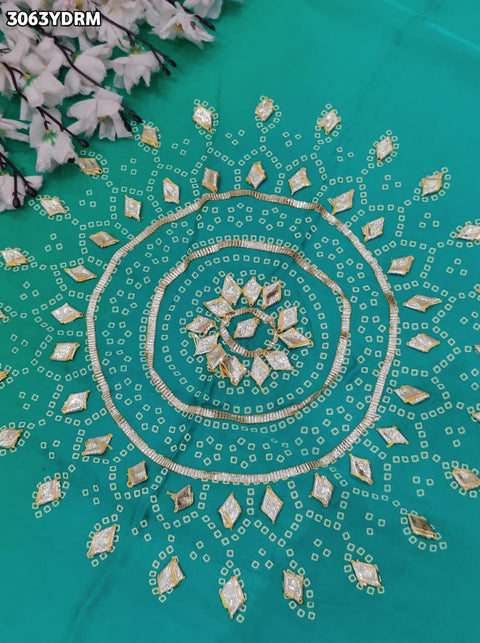 By Premium Gaji Silk Dupatta with Traditional Gotapatti Work