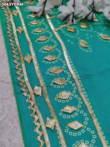 By Premium Gaji Silk Dupatta with Traditional Gotapatti Work