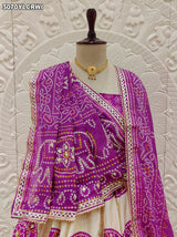 By New Bandhani Style Lehenga with Gotapatti Work Festive Wear Collection 