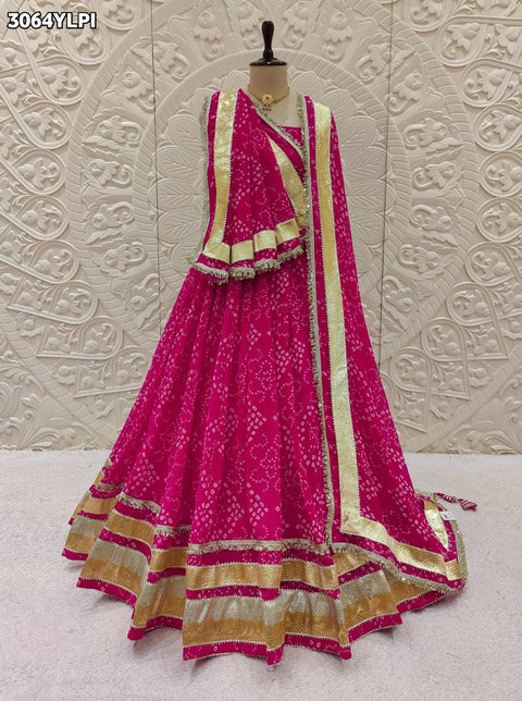 By Bandhani Style Lehanga With Wedding Wear