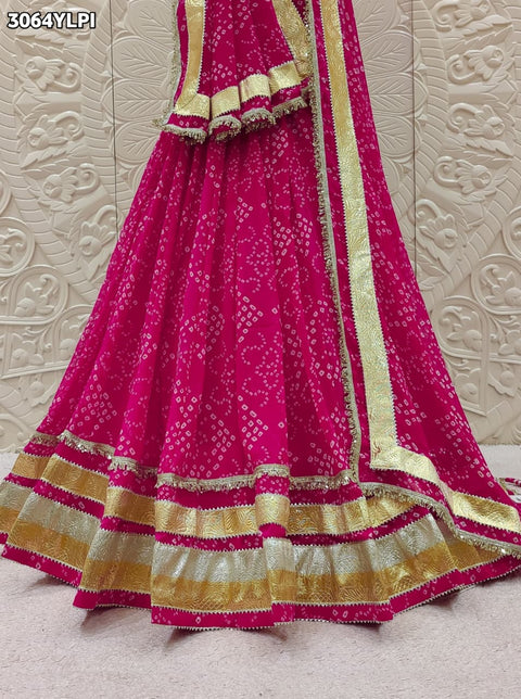 By Bandhani Style Lehanga With Wedding Wear