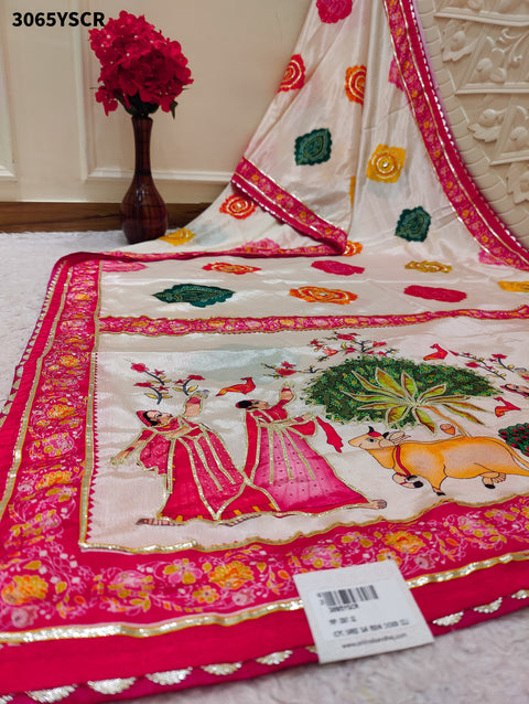 By Elegant Kalamkari Style Saree With Festive Special