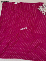 By Bandhani Saree with Elegant Gotapatti Work