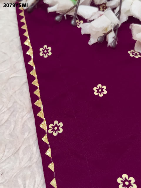 By Bandhani Saree with Elegant Gotapatti Work