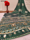 By Bandhani Saree with Elegant Gotapatti Work