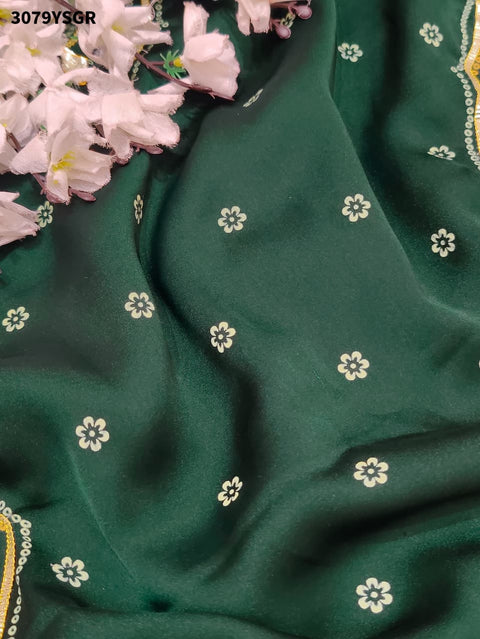 By Bandhani Saree with Elegant Gotapatti Work