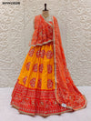By New Bandhani Style Lehenga with Gotapatti Work Festive Wear Collection 