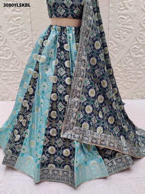 By New Premium Banarasi Lehenga with Rich Zari Work