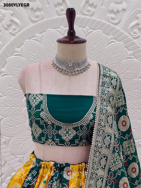 By Banarasi Lehenga With Traditional Wear