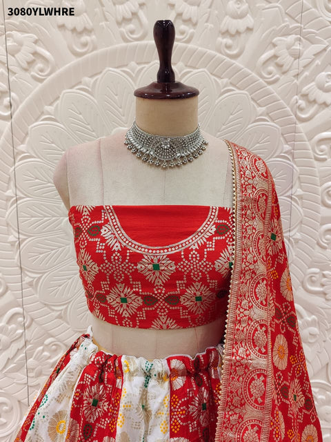 By Banarasi Lehenga With Traditional Wear