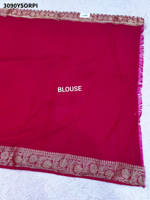 By New Premium Bandhani Style Saree With Gota Detailing