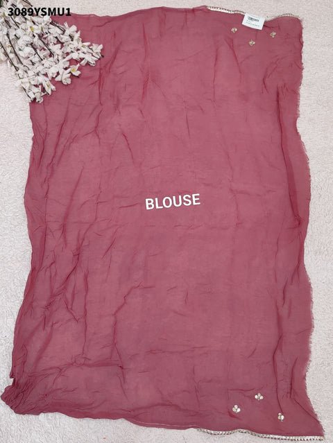 By Premium Banarasi Organza Saree With Festive Wear