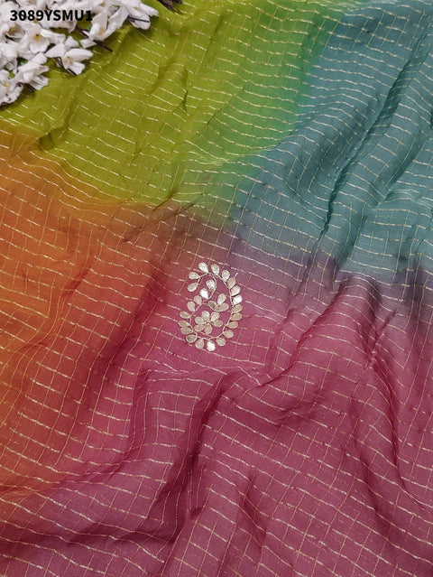 By Premium Banarasi Organza Saree With Festive Wear