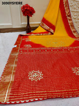 KcPc New Festive Wear Bandhani Saree in Nylon Viscose Silk GAN
