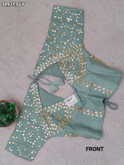 KcPc New Premium Georgette Saree with Handcrafted Gota Border  NSJ