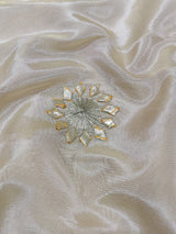 KcPc New Designer Style Cosmos Tissue Saree with Beautiful Gotapatti Detailing AMT
