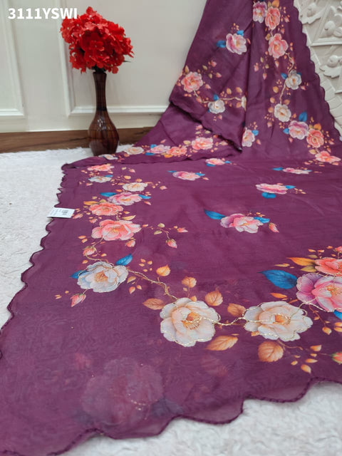 By Printed Saree for Everyday Casual Wear KCPC