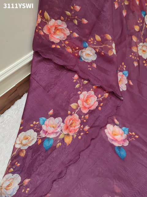 By Printed Saree for Everyday Casual Wear KCPC