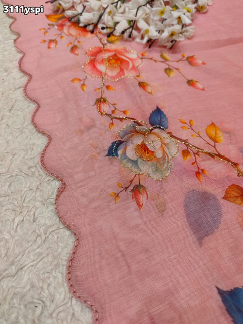 By Printed Saree for Everyday Casual Wear KCPC