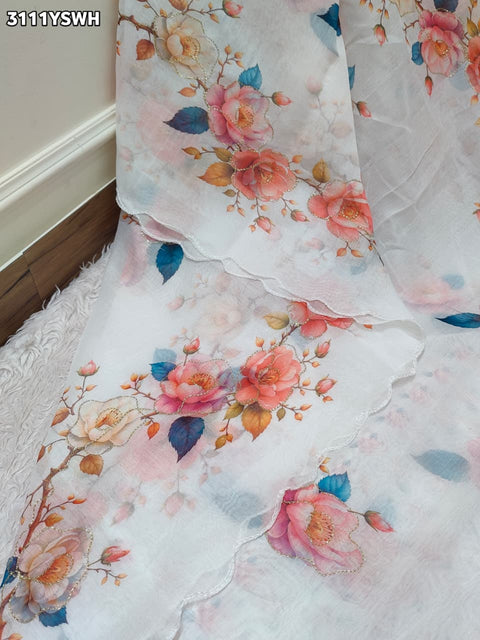 By Printed Saree for Everyday Casual Wear KCPC