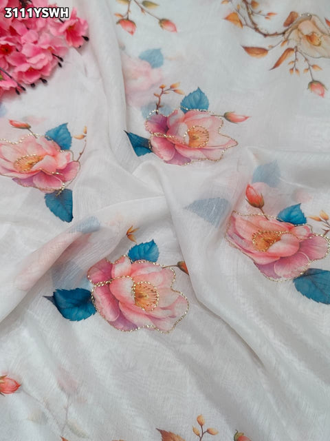 By Printed Saree for Everyday Casual Wear KCPC