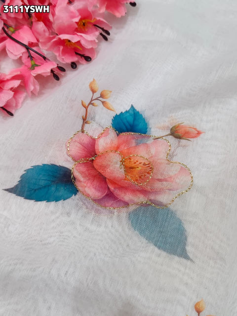 By Printed Saree for Everyday Casual Wear KCPC