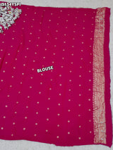 By Traditional Banarasi Style Saree With Elegant White Cutdana Work KCPC