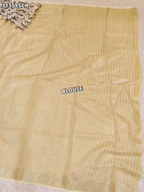 By Traditional Saree With Banarasi Touch Kashida Work KcPc