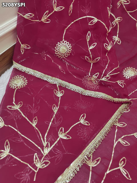 Buy New Traditional Saree with Elegant Gota Patti Work KcPc 