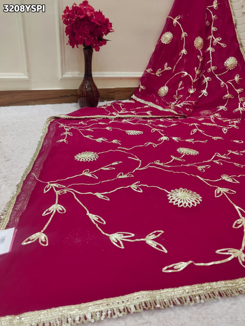 Buy New Traditional Saree with Elegant Gota Patti Work KcPc 