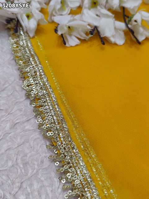 Buy New Traditional Saree with Elegant Gota Patti Work KcPc 