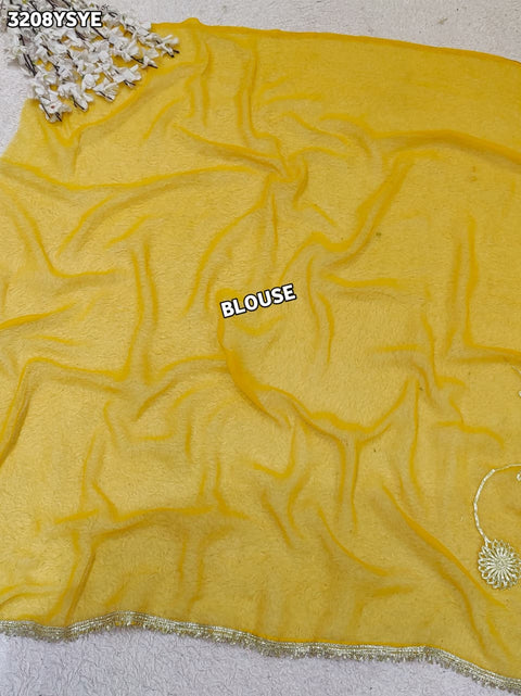 Buy New Traditional Saree with Elegant Gota Patti Work KcPc 