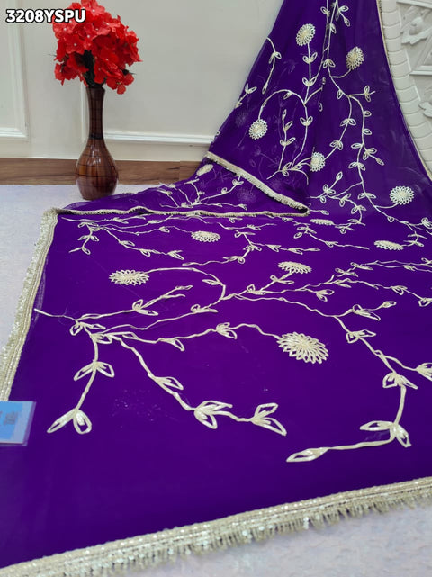 Buy New Traditional Saree with Elegant Gota Patti Work KcPc 