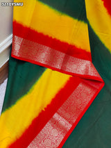 By Banarsi Style Saree With Zari borderKcPc
