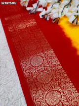 By Banarsi Style Saree With Zari borderKcPc