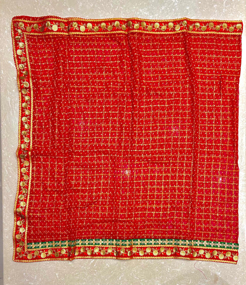 KcPc New Designer Traditional Georgette Dupatta with Rich Embroidery Border (Set of 14 Pcs )