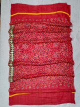 KcPc New Ethnic Cotton Kerala Bandhej Pila Chunri Combo Set (14 Pieces)
