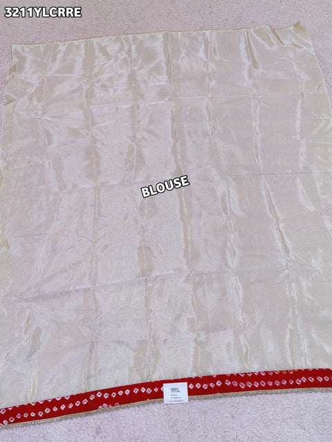 KcPc New Upada Silk Bandhani Style Lehenga with Embroidery Work   SSB