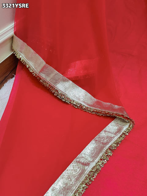 KcPc New Stylish Georgette Saree with Rich Gota Border Work   MHS