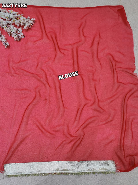 KcPc New Stylish Georgette Saree with Rich Gota Border Work   MHS