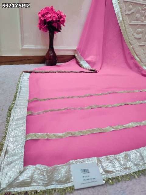 KcPc New Premium Quality Georgette Saree for Festive Occasions    MHS