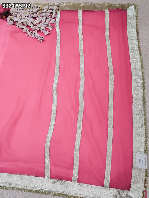 KcPc New Premium Quality Georgette Saree for Festive Occasions    MHS