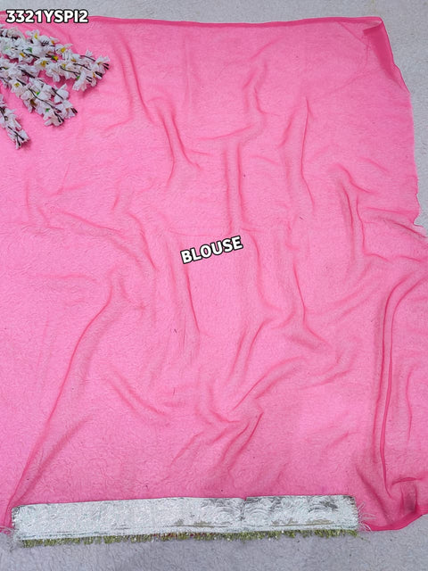 KcPc New Premium Quality Georgette Saree for Festive Occasions    MHS