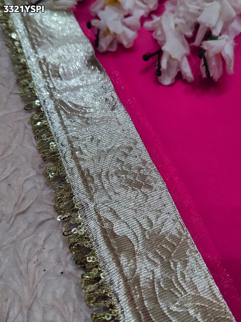 KcPc New Designer Georgette Saree with Classic Gota Finish    MHS