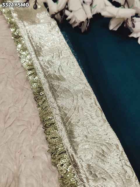 KcPc New Elegant Designer Georgette Saree with Gota Border   MHS