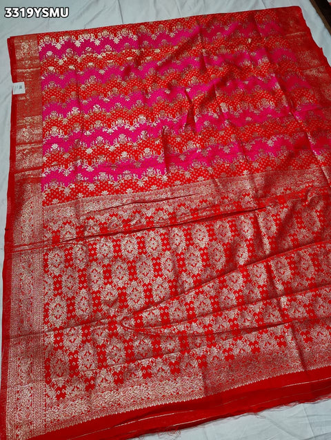 KcPc New Royal Festive Collection Dola Silk Bandhani Saree with Traditional Zari Weaving   DC