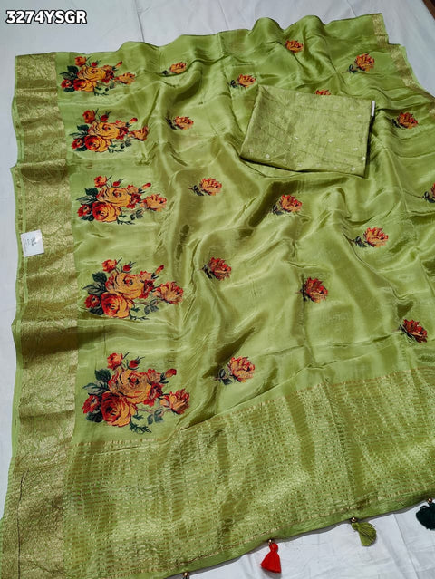 KcPc New Royal Festive Collection HO Silk Saree Featuring Intricate Kashida Embroidery AMT