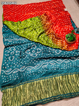 KcPc New Royal Bandhani Gaji Silk Saree for Festive Wear AAB