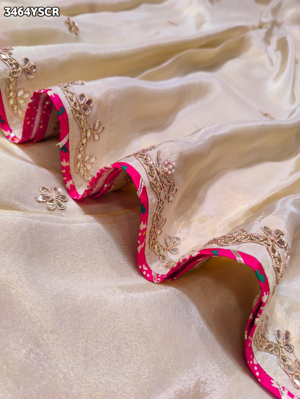 Buy New Designer Saree With Traditional Gotapatti Work KcPc 